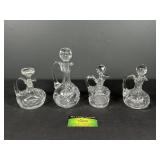 (4) Fancy EAPG Cruets