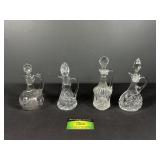 (4) Fancy EAPG Cruets