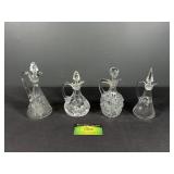 (4) Fancy EAPG Cruets