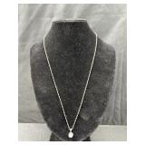 Sterling necklace with CZ stone