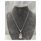 Antique Victorian Necklace Embossed 18"