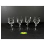 (4) Waterford Curraghmore Claret Goblets