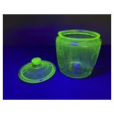 Uranium Green Depression Cookie Jar Princess