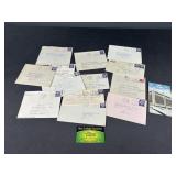 Vintage Post cards & Ephemera w/stamps 1940s