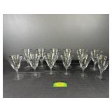 12 Fostoria Bridal Belle Pattern Platinum Rim