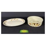 Hall Autumn Leaf Platter and Casserole