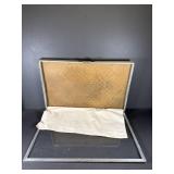 Display case with glass lid that lifts