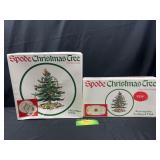 Spode Rectangler Scalloped Christmas Tree Dish and
