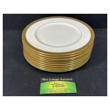 (10) Lenox First Quailty salad plates Lowell