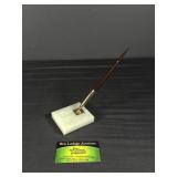 14K 585 Scheaffer Desk Set white dot; 311.82g