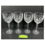 (4) Waterford Brookside Wine Glasses