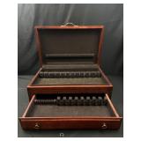 Fancy Walnut Flatware chest with drawers