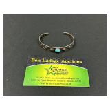 Sterling Cuff Bracelets with Rhinestones