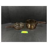 (2) Visions Corning Skillet and Sauce Pan