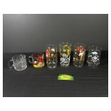 (6) Vintage Cartoon Glasses Strawberry Shortcake