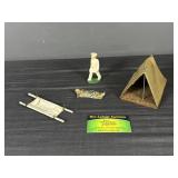 (4) Minoil Medical Items Tent, Stretcher, Doctor