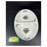 Spode Christmas Tree  Oval Divided Bowl