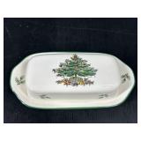 Spode Christmas Tree 1/4" Butter Dish