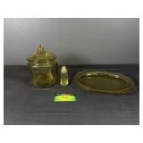 Amber Depression Cookie Jar Princess Pattern,