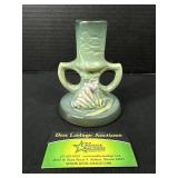 Vintage Roseville 2 Handled Candleholder , 1161