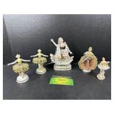 (5) Porcelain Figurines Dresden