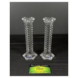 Waterford 8" Monaco Style Candlesticks