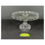 Fostoria Clear Coin Glass Cake Plate
