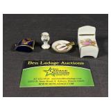 Limoge Miniatures Bed, Plate with Silverware