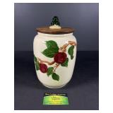 Vintage Franciscan Apple Jar Pattern Cookie Jar