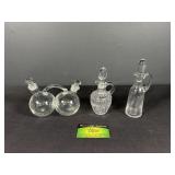 (3) EAPG Cruets, 1 is a double cruet