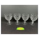 (4) Heisey Whirlpool Goblets