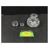 Heavily Etched Perfume Bottle by McKee I