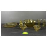 Fostoria Mayflower Flame Candlestick & 1930