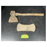 Antique Hatchet and Double Blade Axe Head