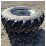 2 Goodyear DT 710 Radial 480 /80 R 42 Tires
