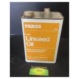 Half full jug of Linseed oil