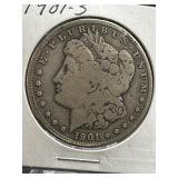 1901-S  Morgan Dollar