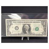 1969 Federal Reserve Note Low Serial Number Star