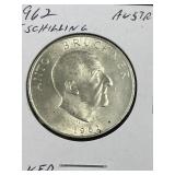 1962 Austria Silver 25 Schilling