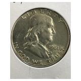 1961 Franklin Half Dollar