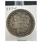 1887-0  Morgan Dollar