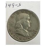 1949-S Franklin Half Dollar