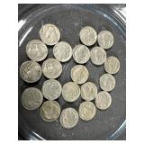 (20) Full Date Buffalo Nickels