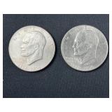 (2) IKE Dollars 1776-2976D