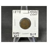 1878 Indian Cent Semi Key