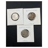 1920,1925, 1926 Buffalo Nickels