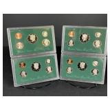 (4) Proof Sets One Each 1995-1998