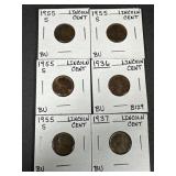 (6) Brilliant Uncirculated Wheat Coins