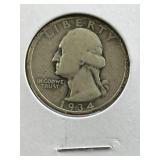 1934 Washington Quarter