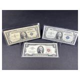 1935E & 1957A $1.00 Silver Certificates